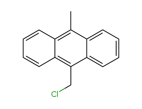 Molecular Structure of 25148-26-9 (9-Methyl-10-(chloromethyl)anthracene)
