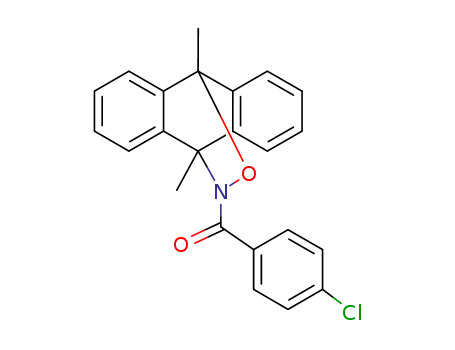 Molecular Structure of 58696-04-1 (N-(4-chlorobenzoyl)-9,10-dihydro-9,10-dimethyl-9,10-epoxyiminoanthracene)