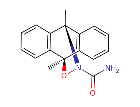 Molecular Structure of 104308-46-5 (9,10-dihydro-9,10-dimethyl-9,10-(epoxyimino)anthracene-11-carboxamide)