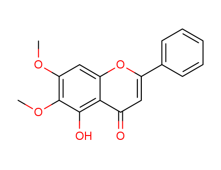 4H-1-Benzopyran-4-one, 5-hydroxy-6,7-dimethoxy-2-phenyl-