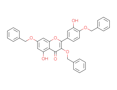 Molecular Structure of 40554-92-5 (3,7-bis(benzyloxy)-2-[4-(benzyloxy)-3-hydroxyphenyl]-5-hydroxy-4H-1-benzopyran-4-one)