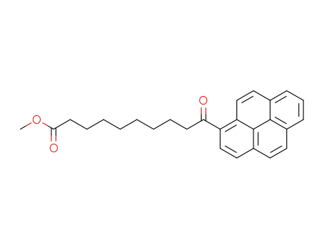 Molecular Structure of 228243-58-1 (pyrenoylnonanoic acid methyl ester)