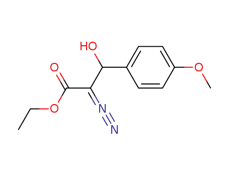 Molecular Structure of 39910-24-2 (ethyl-3-hydroxy-2-diazo-3-(4-methoxyphenyl)-propanoate)