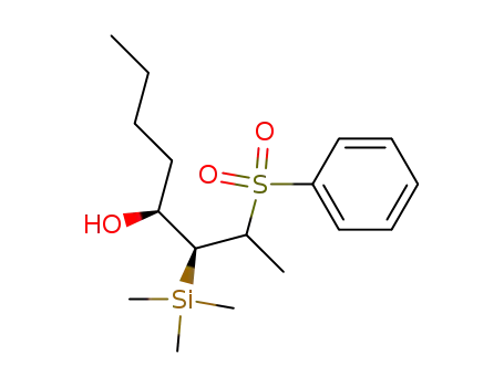 (3S,4S)-2-Benzenesulfonyl-3-trimethylsilanyl-octan-4-ol