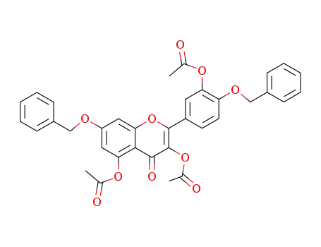 Molecular Structure of 78386-01-3 (2-(3-acetoxy-4-(benzyloxy) phenyl)-7-(benzyloxy)-4-oxo-4H-chromene-3,5-diyl diacetate)