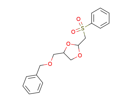 1,3-Dioxolane, 4-[(phenylmethoxy)methyl]-2-[(phenylsulfonyl)methyl]-