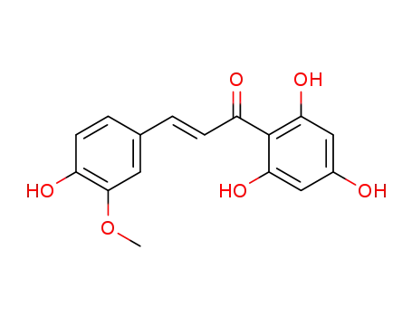 Molecular Structure of 25515-47-3 (4.2'.4'.6'-tetrahydroxy-3-methoxy-<i>trans</i>-chalcone)