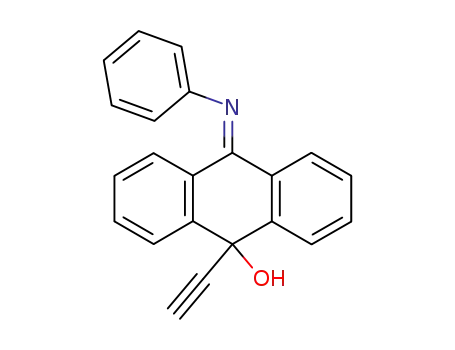 Molecular Structure of 112441-77-7 (9-Hydroxy-10-phenylimino-9-ethinyl-9.10-dihydro-anthracen)