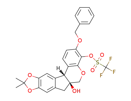 C<sub>27</sub>H<sub>23</sub>F<sub>3</sub>O<sub>8</sub>S