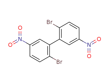 Molecular Structure of 52026-22-9 (1,1'-Biphenyl, 2,2'-dibromo-5,5'-dinitro-)