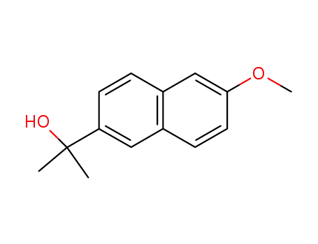 Molecular Structure of 34352-83-5 (2-methoxy-6-(1-hydroxy-1-methylethyl)naphthalene)