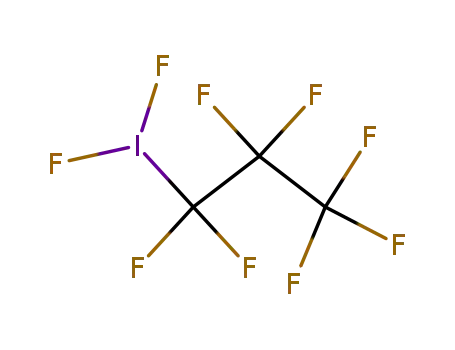 Molecular Structure of 26735-60-4 (heptafluoropropyl-difluoro-λ<sup>3</sup>-iodane)