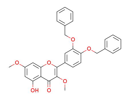 2-(3,4-bis-benzyloxy-phenyl)-5-hydroxy-3,7-dimethoxy-chromen-4-one