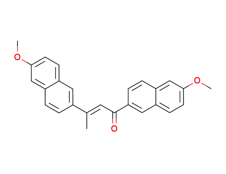 Molecular Structure of 102876-54-0 (1,3-bis-(6-methoxy-[2]naphthyl)-but-2-en-1-one)