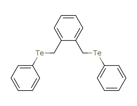 Molecular Structure of 109179-40-0 (1,2-Bis-phenyltellanylmethyl-benzene)