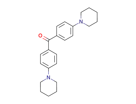 Molecular Structure of 123360-76-9 (Methanone, bis[4-(1-piperidinyl)phenyl]-)