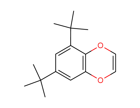 Molecular Structure of 110307-00-1 (1,4-Benzodioxin, 5,7-bis(1,1-dimethylethyl)-)