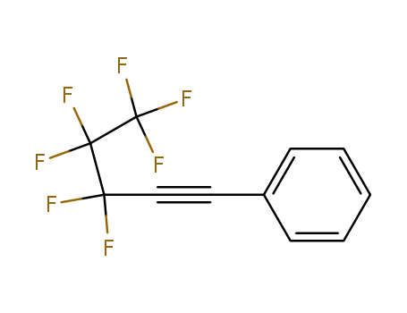 Molecular Structure of 81674-08-0 (3,3,4,4,5,5,5-heptafluoro-1-phenyl-1-pentyne)