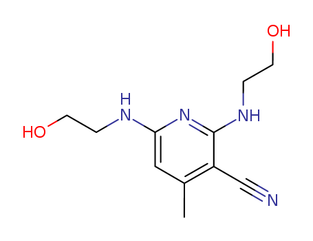 3-Pyridinecarbonitrile,2,6-bis[(2-hydroxyethyl)amino]-4-methyl-