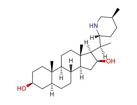 Pregnane-3,16-diol,20-[(2R,5S)-5-methyl-2-piperidinyl]-, (3b,5a,16b,20S)- (9CI) cas  1449-16-7