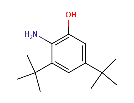 Molecular Structure of 24973-57-7 (2-amino-3,5-ditert-butylphenol)