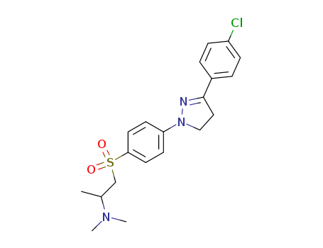 2-((4-(3-(4-Chlorophenyl)-4,5-dihydro-1H-pyrazol-1-yl)phenyl)sulphonyl)-N,N-dimethyl-1-methylethylamine