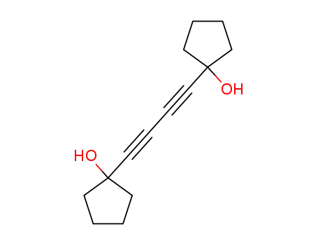 Molecular Structure of 7179-09-1 (1,4-BIS(1-HYDROXYCYCLOPENTYL)-1,3-BUTADIYNE)