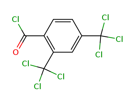 Molecular Structure of 622367-70-8 (2,4-bis-trichloromethyl-benzoyl chloride)