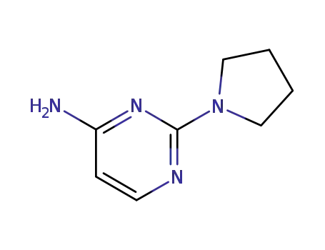 Molecular Structure of 33851-99-9 (2-(pyrrolidinyl)pyrimidin-4-amine)
