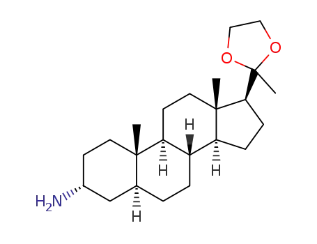 (3α,5α)-3-aminopregnan-20-one 1,2-ethanediyl acetal