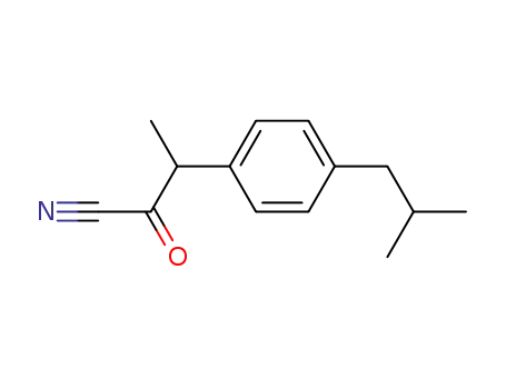 3-methyl-3-(p-isobutylphenyl)-2-oxopropionitrile