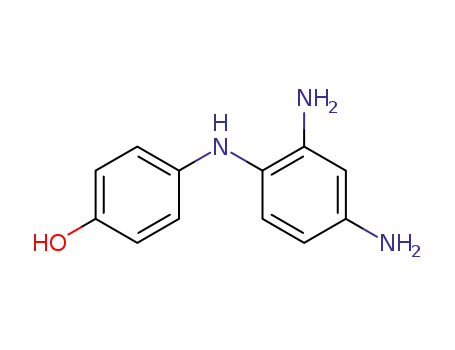Molecular Structure of 7475-04-9 (4-[(2,4-diaminophenyl)amino]phenol)