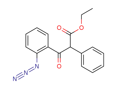 Molecular Structure of 106718-55-2 (ethyl o-azidobenzoyl(phenyl)acetate)