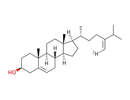 Molecular Structure of 97838-91-0 ((24E)-<28-(2)H>ergosta-5,24(28)-dien-3β-ol)