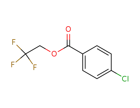Molecular Structure of 67103-73-5 (Benzoic acid, 4-chloro-, 2,2,2-trifluoroethyl ester)