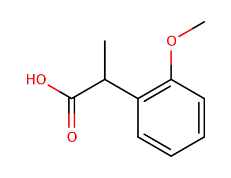 Molecular Structure of 91061-46-0 ((S)-2(2-Methoxyphenyl)propionic acid)