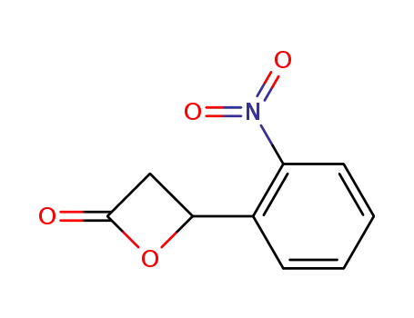 Molecular Structure of 78992-73-1 (β-(2-Nitrophenyl)-β-propiolacton)