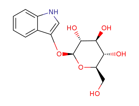 Molecular Structure of 487-60-5 (3-Indoxyl-beta-D-glucopyranoside)