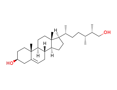 Molecular Structure of 862499-01-2 ((24R,25S)-ergost-5-ene-3β,26-diol)