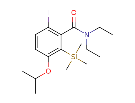 Molecular Structure of 1432583-85-1 (N,N-diethyl-6-iodo-3-isopropoxy-2-(trimethylsilyl)benzamide)