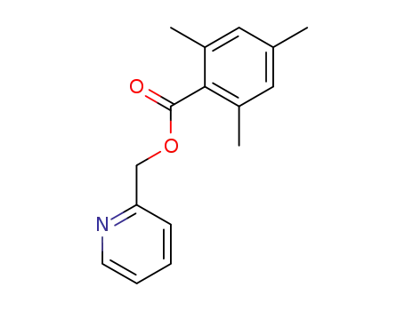 Molecular Structure of 346607-97-4 (Benzoic acid, 2,4,6-trimethyl-, 2-pyridinylmethyl ester)