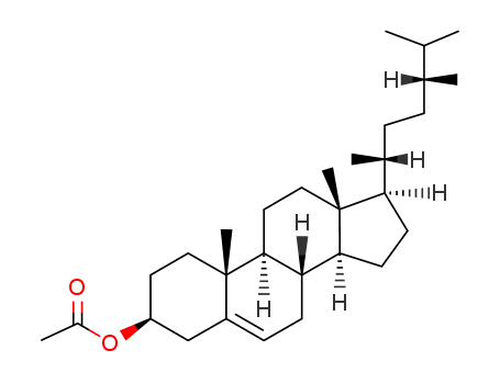 Ergost-5-en-3-ol,acetate, (3b,24R)- (9CI)