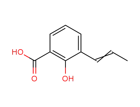 Benzoic acid, 2-hydroxy-3-(1-propenyl)-