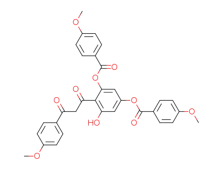 Molecular Structure of 80443-16-9 (C<sub>32</sub>H<sub>26</sub>O<sub>10</sub>)