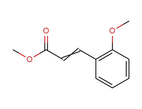 Molecular Structure of 15854-58-7 (2-Propenoic acid, 3-(2-methoxyphenyl)-, methyl ester)