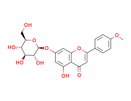 Molecular Structure of 4291-60-5 (ACACETIN-7-GLUCOSIDE)