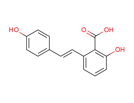 Molecular Structure of 491-79-2 (2-Hydroxy-6-[2-(4-hydroxyphenyl)vinyl]benzoic acid)