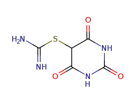 Molecular Structure of 409315-26-0 ((2,4,6-trioxohexahydropyrimidin-5-yl) carbamimidothioate)