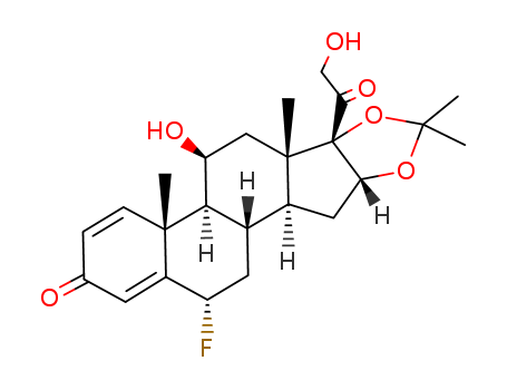 Pregna-1,4-diene-3,20-dione,6-fluoro-11,21-dihydroxy-16,17-[(1-methylethylidene)bis(oxy)]-, (6a,11b,16a)-