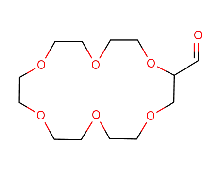 Molecular Structure of 76377-06-5 (1,4,7,10,13,16-Hexaoxacyclooctadecane-2-carboxaldehyde)